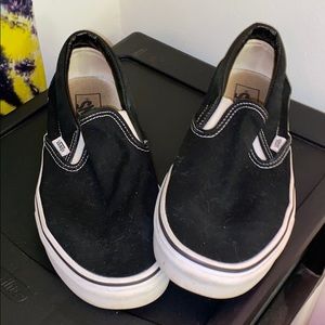 Black Slip on Vans